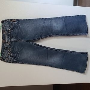 Early 2000s silver jeans